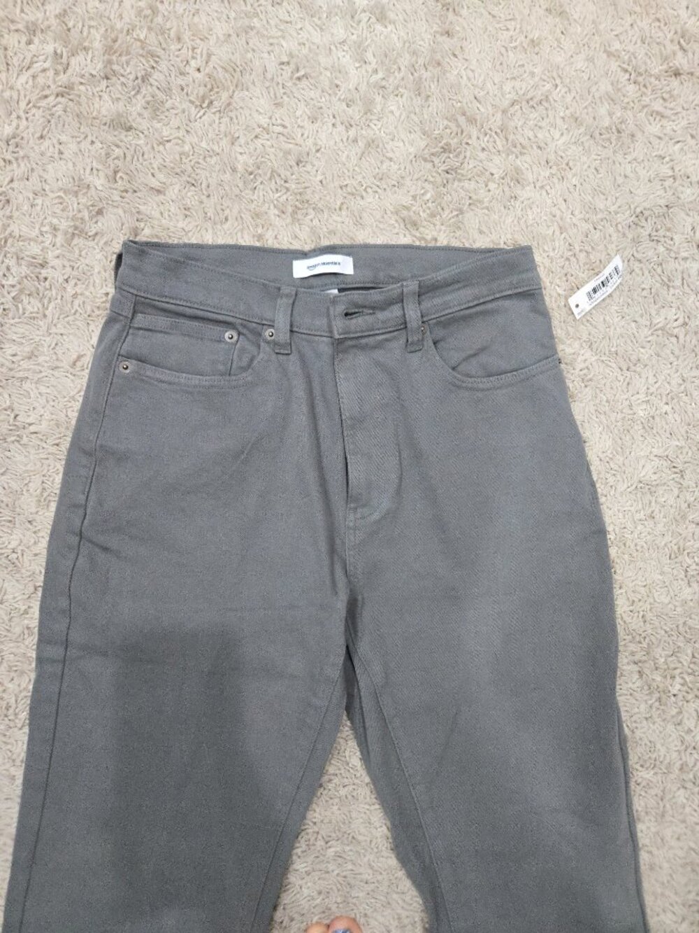 NWT Amazon Essentials Men's Straight-Fit Stretch Chino Pants Charcoal 30x34 - Picture 2 of 5